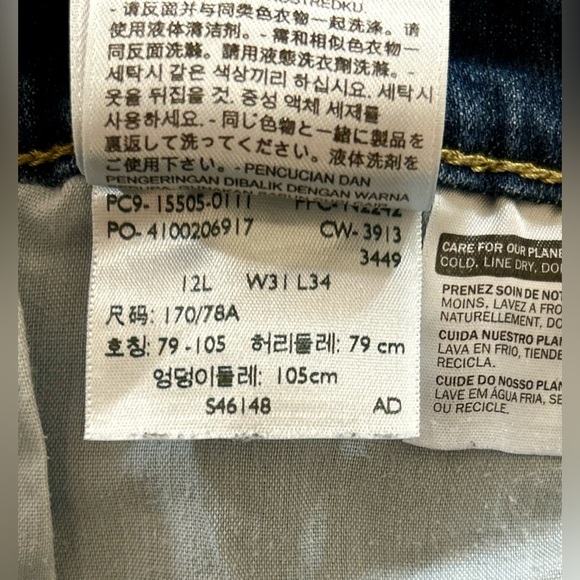 Levis 505 Jeans Womens Size 12 Long W31 L34 Regular Fit Straight Leg - Picture 11 of 11